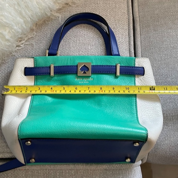 Kate Spade Blue Colour Block Handbag - Picture 10 of 12